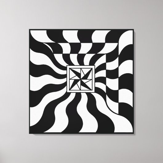 Illusionary Square | Modern キャンバスプリント (正面)