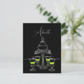 Illustrated Absinthe Set ポストカード (スタンド正面)