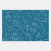 Illustrated Brunch Tablescape ラッピングペーパーシート (正面2)