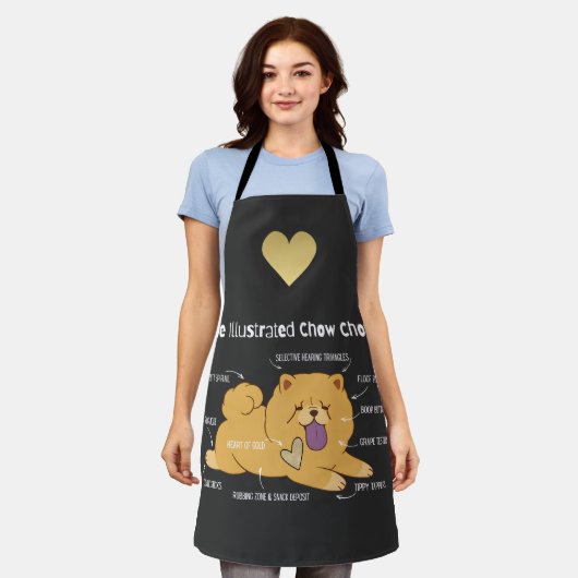 ILLUSTRATED CHOW エプロン (着用した状態)