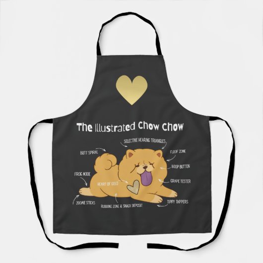 ILLUSTRATED CHOW  エプロン (正面)
