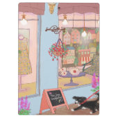 Illustrated Clipboard – Colorful Pattern Design クリップボード (裏面)