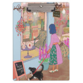 Illustrated Clipboard – Colorful Pattern Design クリップボード (正面)