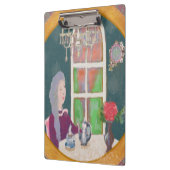 Illustrated Clipboard – Colorful Pattern Design クリップボード (左)