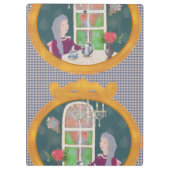 Illustrated Clipboard – Colorful Pattern Design クリップボード (裏面)