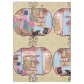 Illustrated Clipboard – Colorful Pattern Design クリップボード (裏面)