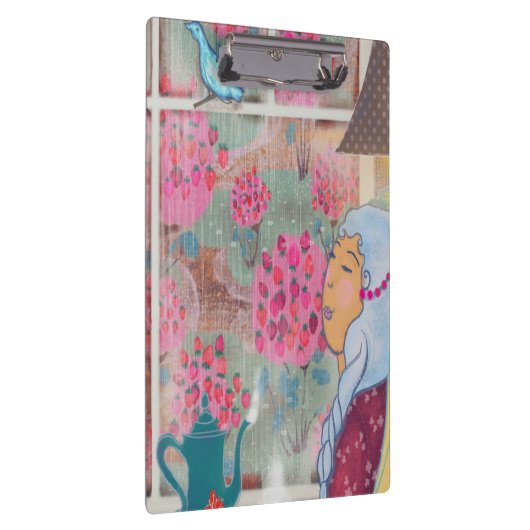 Illustrated Clipboard – Colorful Pattern Design クリップボード (右)