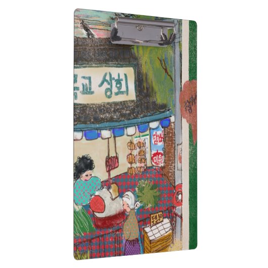 Illustrated Clipboard – Colorful Pattern Design クリップボード (右)