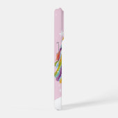 Illustrated Cute Woman Girl Rainbow Personalized iPhoneケース (右側面)