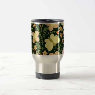 Illustrated Flowers Travel Mug トラベルマグ