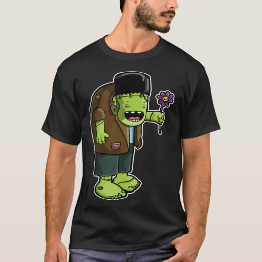 Illustrated Frankenstein Original Character Graphi Tシャツ (正面)