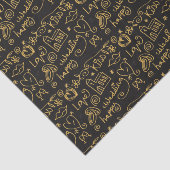 Illustrated Gold and Black Wedding Doodles 薄葉紙 (詳細)