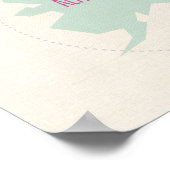 Illustrated Map of America 24 x 36" Wall Poster ポスター (角)