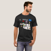 Illustrated map of Oklahoma in the USA cities symb Tシャツ (正面フル)