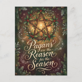 Illustrated Pagans Are the Reason for the Season ポストカード