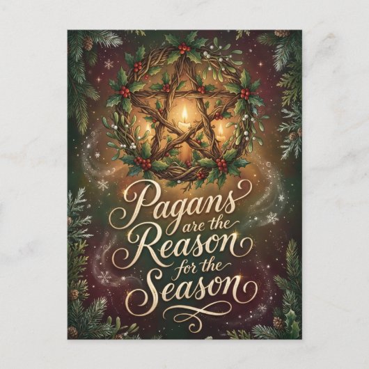 Illustrated Pagans Are the Reason for the Season ポストカード (正面)