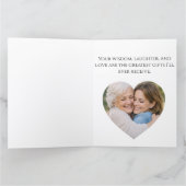 Illustrated Peach Simple Mothers Day Photo Card カード (内部)