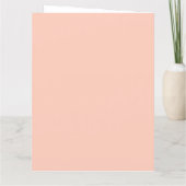 Illustrated Peach Simple Mothers Day Photo Card カード (裏面)