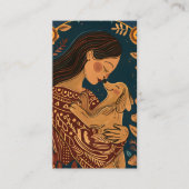Illustrated Pet Sitter Dog Care 名刺 (正面)