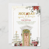 Illustration Christmas Holiday Open House 招待状 (正面)