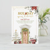 Illustration Christmas Holiday Open House 招待状 (スタンド正面)