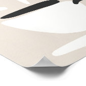 Illustration Cup of Steaming Coffee Boho Style ポスター (角)