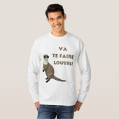 Illustration Humoristique de Loutre | Design Drôle Tシャツ (正面フル)