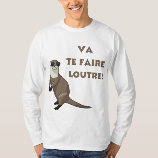 Illustration Humoristique de Loutre | Design Drôle Tシャツ (正面)