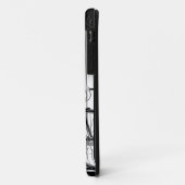 Illustration Manga Monochrome - Fille Cyberpunk Case-Mate iPhoneケース (裏面/左)