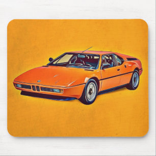 Illustration of BMW M1 マウスパッド