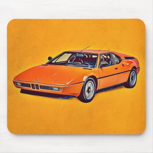 Illustration of BMW M1 マウスパッド (正面)