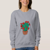 Illustration of cacti スウェットシャツ (正面)