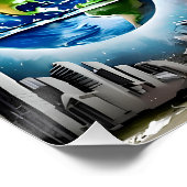  illustration of god creating the universe ポスター (コーナー)