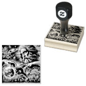  illustration of god creating the universe ラバースタンプ (押印)