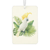 Illustration of parrot cockatoo カーエアーフレッシュナー (裏面)