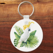 Illustration of parrot cockatoo キーホルダー (裏面)
