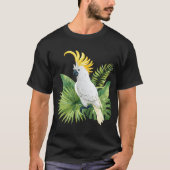 Illustration of parrot cockatoo tシャツ (正面)