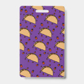 Illustration of tacos  バッジ (裏面)