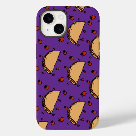 Illustration of tacos Case-Mate iPhoneケース (裏面)