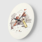 Illustration - playground ラージ壁時計 (傾斜)