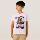 Illustration Raton Laveur Humour  Le Bandit Propre Tシャツ (正面フル)