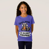 Illustration Raton Laveur Humour  Le Bandit Propre Tシャツ (正面フル)
