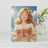 Illustration rétro de Noël シーズンカード (スタンド正面)