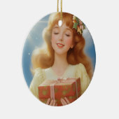 Illustration rétro de Noël セラミックオーナメント (右)