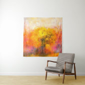 Illustration soft colorful autumn forest. Abstract タペストリー (インサイチュ)