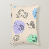 Illustration with the contours of Greek statues. B アクセントクッション (正面(垂直))