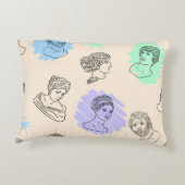 Illustration with the contours of Greek statues. B アクセントクッション (裏面)