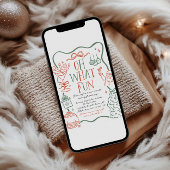 Illustrative Christmas Party Invitation 招待状