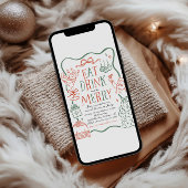 Illustrative Christmas Party Invitation 招待状