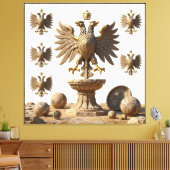 IllyrianAltarRelics-SacredEagleArtBundleIIIHERSYM キャンバスプリント (インサイチュ (リビング))